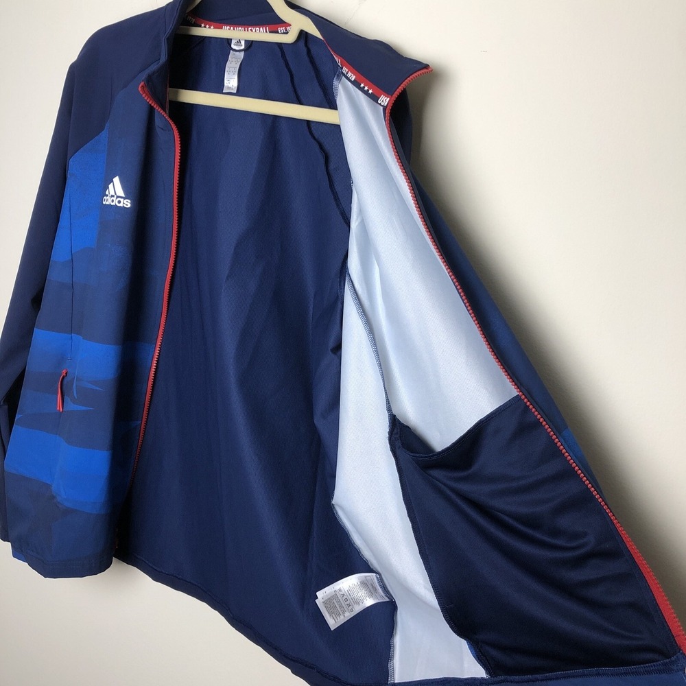 Adidas USA Team  Volleyball Warm Up Jacket Women's Size XL - Picture 10 of 15